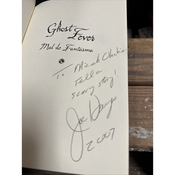 Ghost Fever (Mal de Fantasma) by Joe Hayes (2004, Hardcover) SIGNED - Picture 3 of 4
